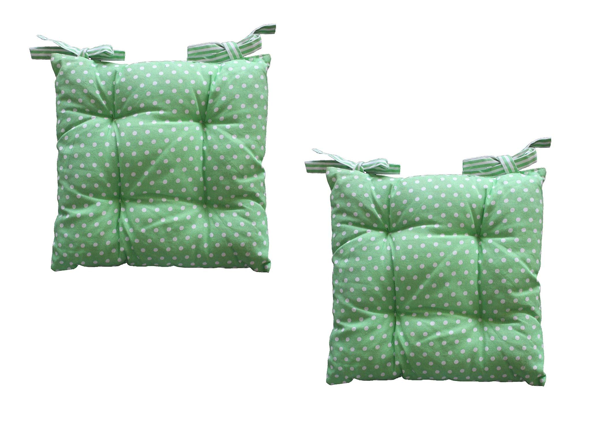 AIRWILL Cotton & Polyfibre ChairCushions/Chairpads Pack of 2 pcs