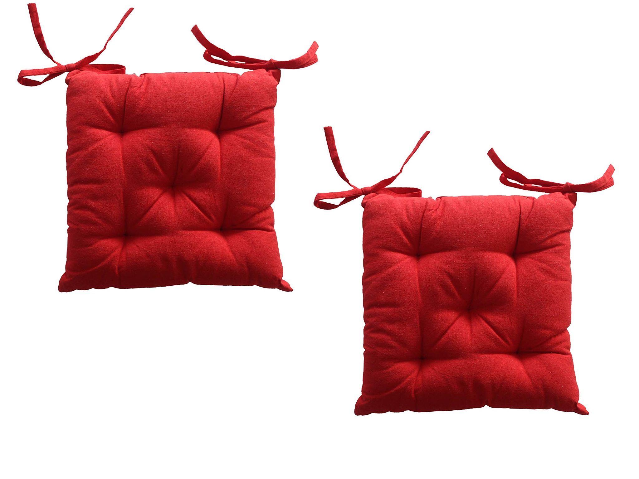 AIRWILL Cotton & Polyfibre ChairCushions/Chairpads Pack of 2 pcs