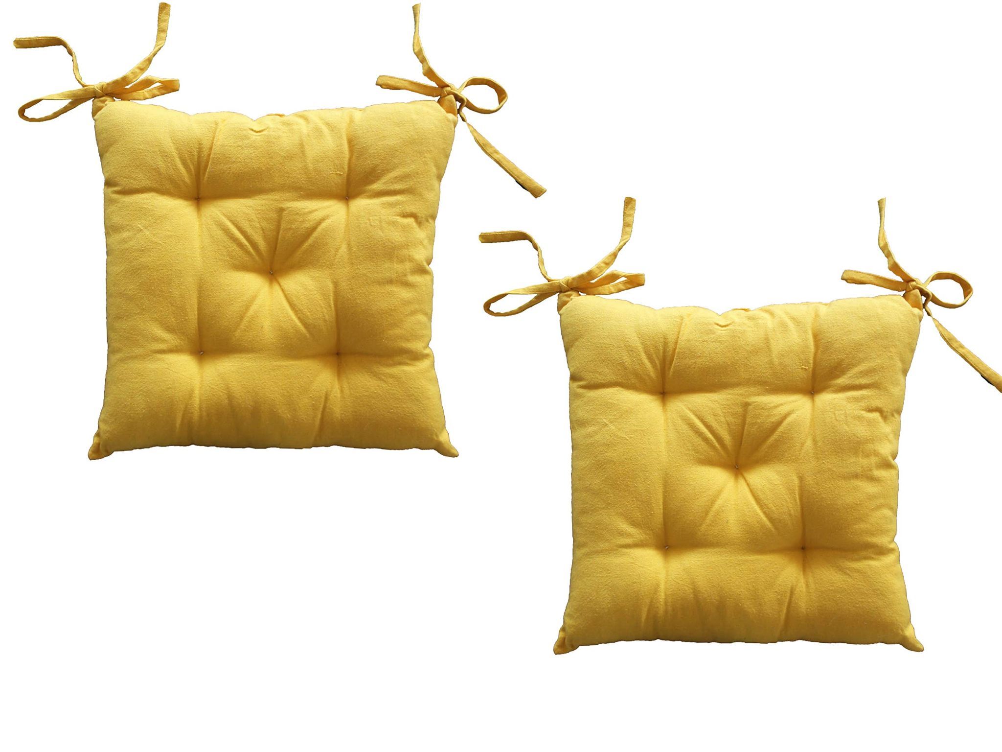 AIRWILL Cotton & Polyfibre ChairCushions/Chairpads Pack of 2 pcs