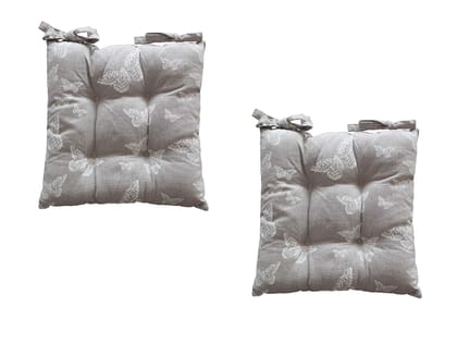 Airwill Cotton & Polyfibre ChairCushions/Chairpads Pack of 2 pcs