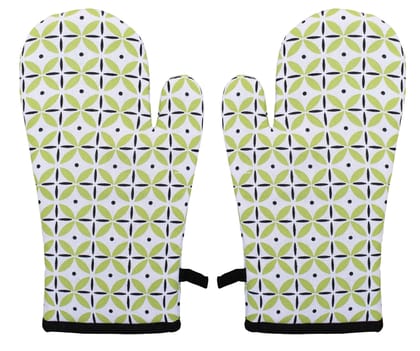 Airwill, Cotton Heart Resistant Oven Gloves (Pack of 2 Pieces)