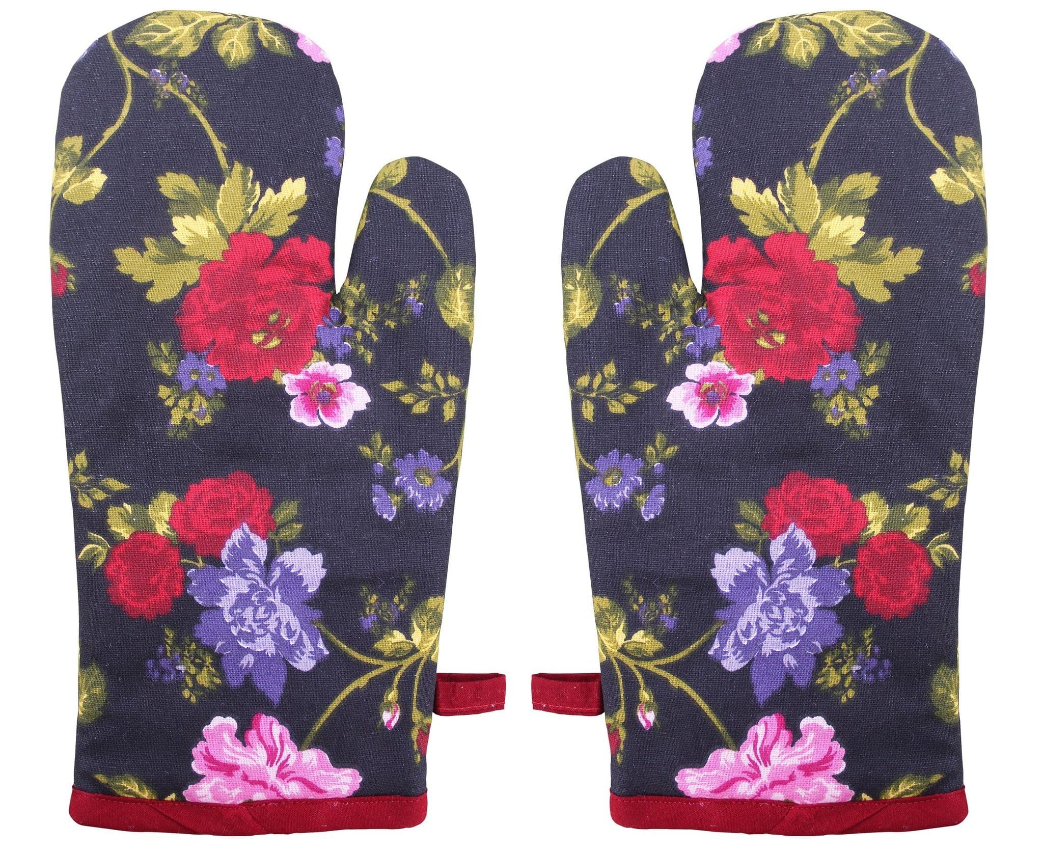 Airwill, Cotton Heart Resistant Oven Gloves (Pack of 2 Pieces)