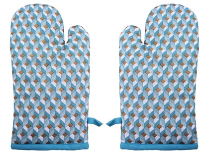 Airwill, Cotton Heart Resistant Oven Gloves (Pack of 2 Pieces)