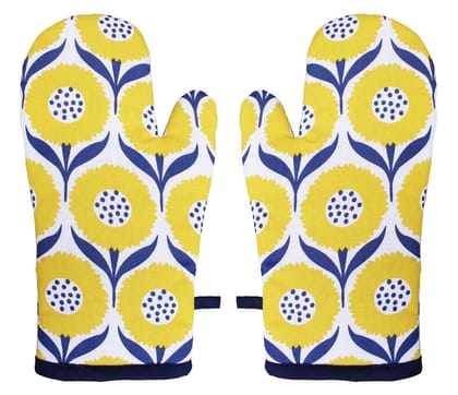 Airwill, Cotton Heart Resistant Oven Gloves (Pack of 2 Pieces)