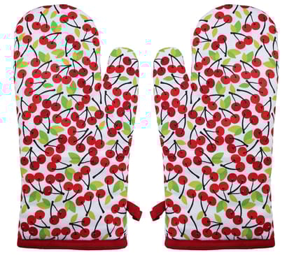 Airwill, Cotton Heart Resistant Oven Gloves (Pack of 2 Pieces)
