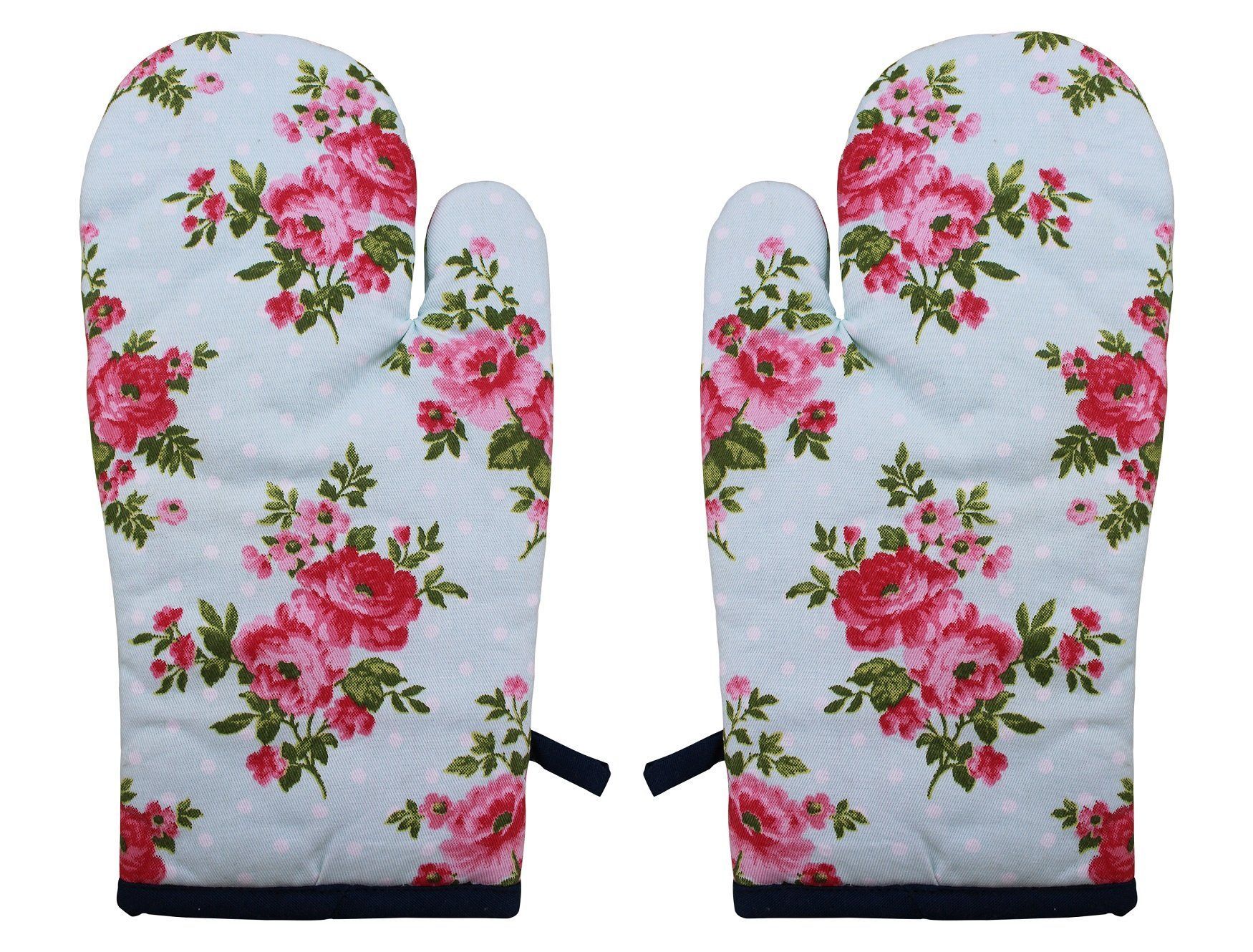 Airwill, Cotton Heart Resistant Oven Gloves (Pack of 2 Pieces)
