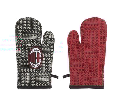 AIRWILL, 100% Cotton Kitchen Padded Oven Gloves, Mitts (Pack of 2)