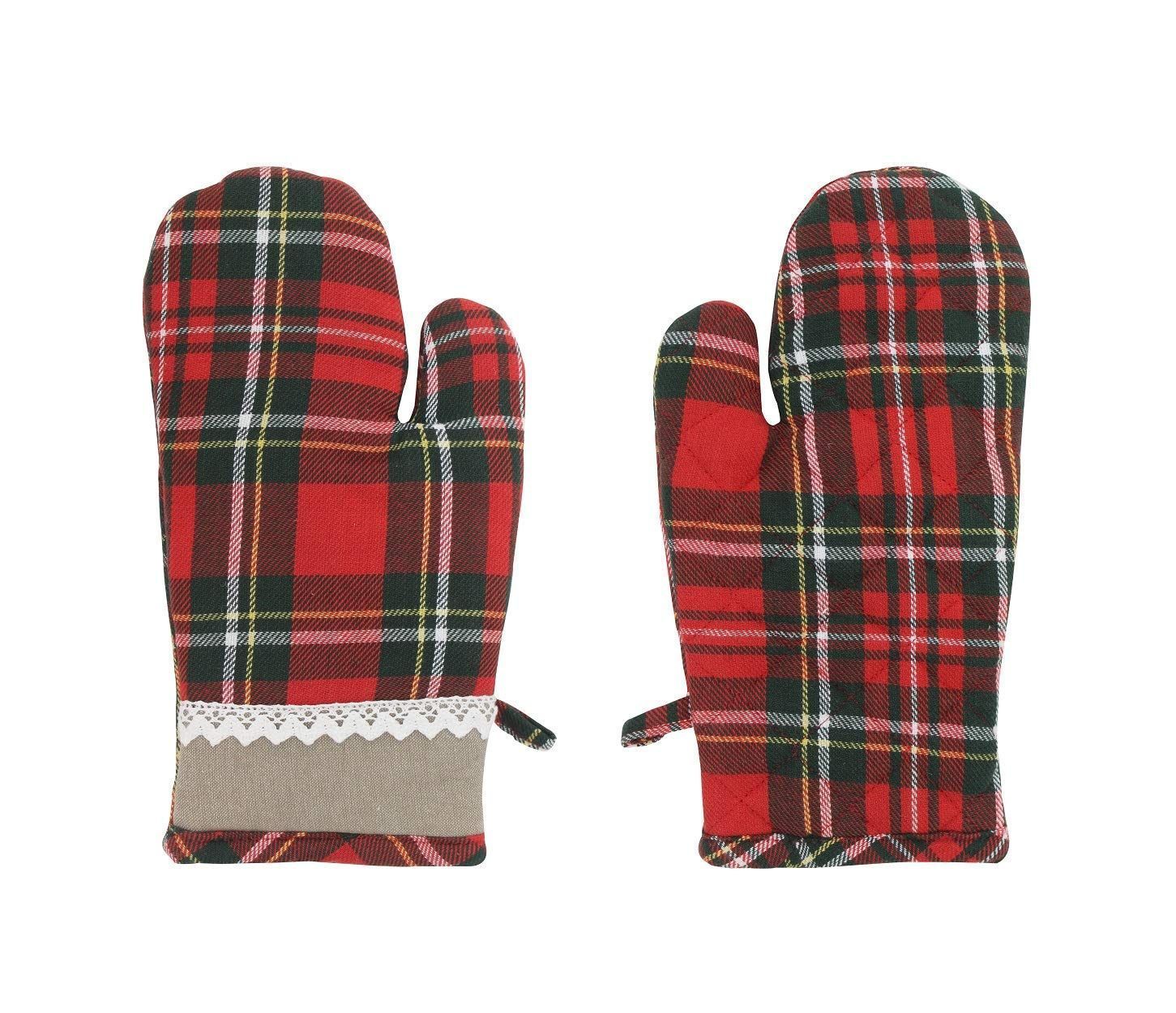 AIRWILL, 100% Cotton Kitchen Padded Oven Gloves, Mitts (Pack of 2)