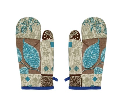 AIRWILL, 100% Cotton Kitchen Padded Oven Gloves, Mitts (Pack of 2)