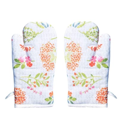 AIRWILL, 100% Cotton Kitchen Padded Oven Gloves, Mitts (Pack of 2)