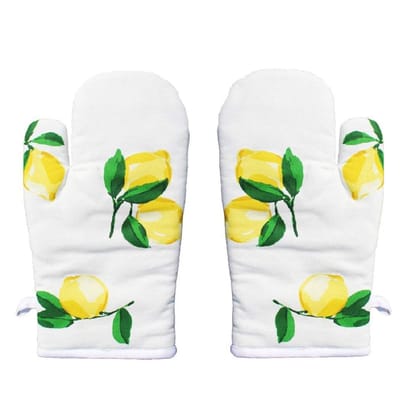 AIRWILL, 100% Cotton Kitchen Padded Oven Gloves, Mitts (Pack of 2)