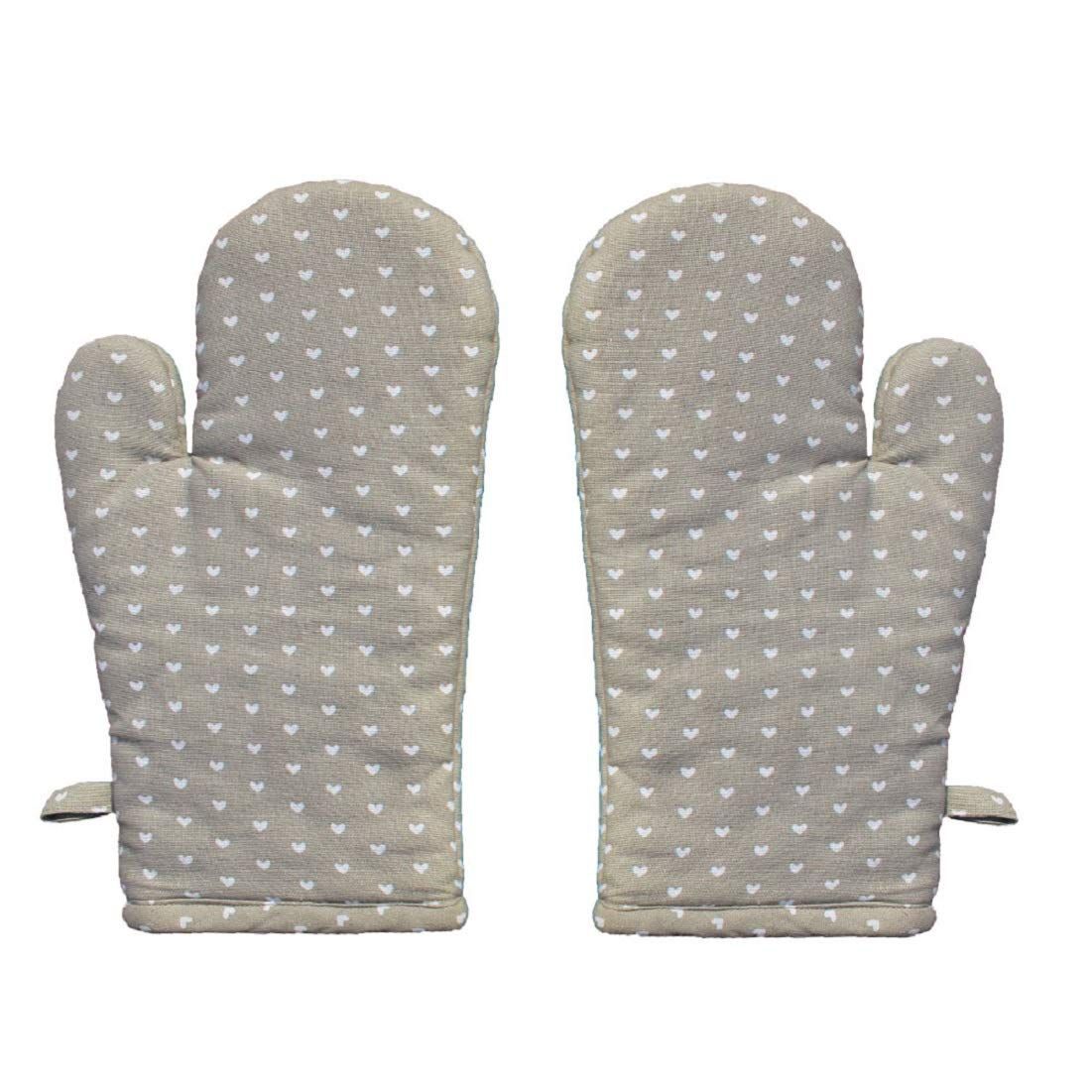 AIRWILL, 100% Cotton Kitchen Padded Oven Gloves, Mitts (Pack of 2)