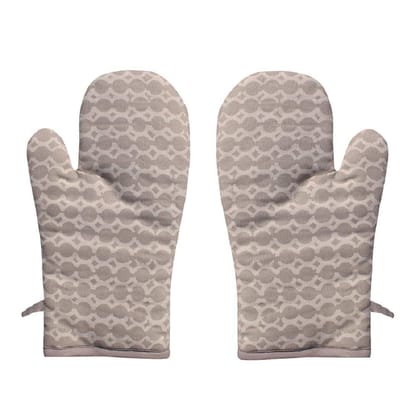 AIRWILL, 100% Cotton Kitchen Padded Oven Gloves, Mitts (Pack of 2)