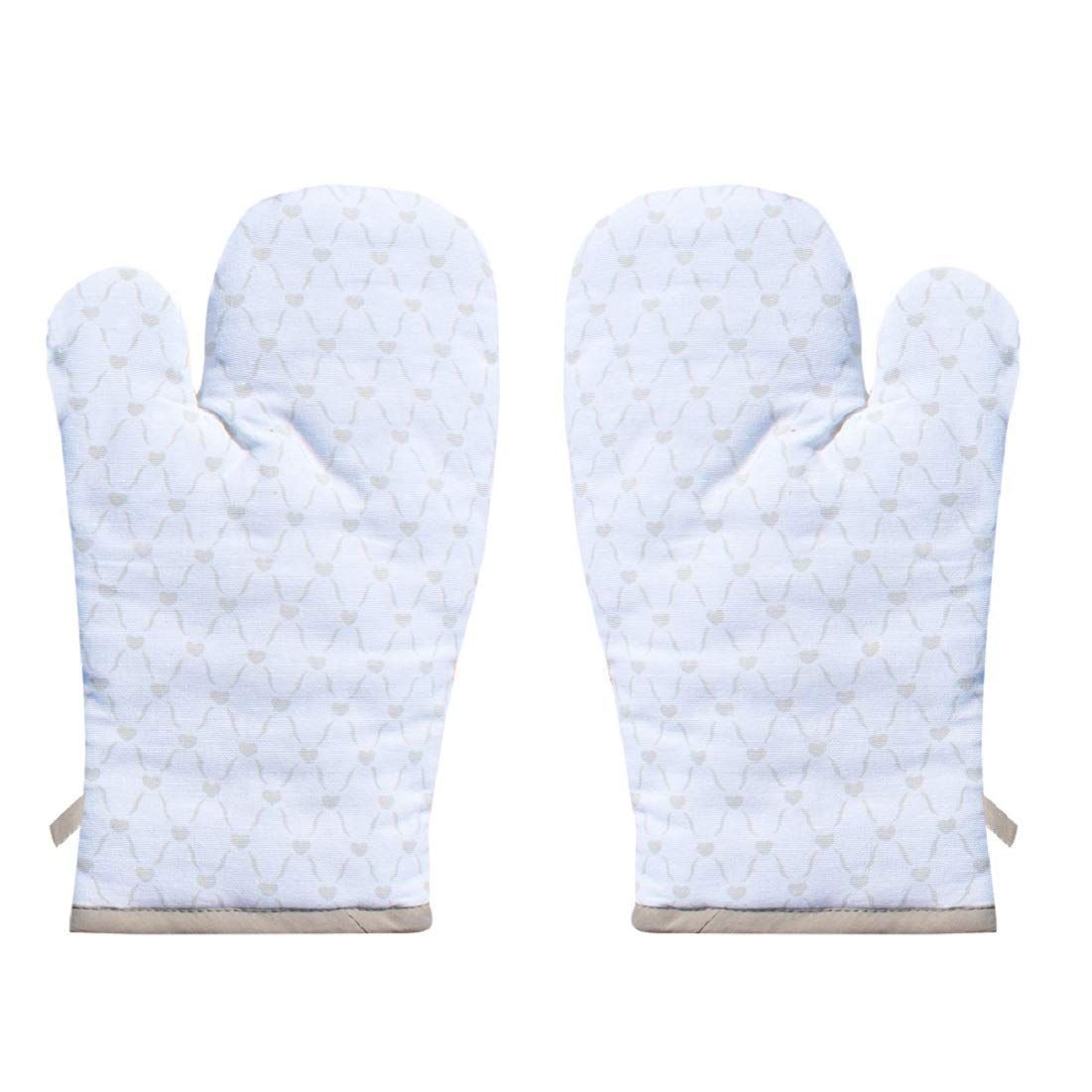 AIRWILL, 100% Cotton Kitchen Padded Oven Gloves, Mitts (Pack of 2)
