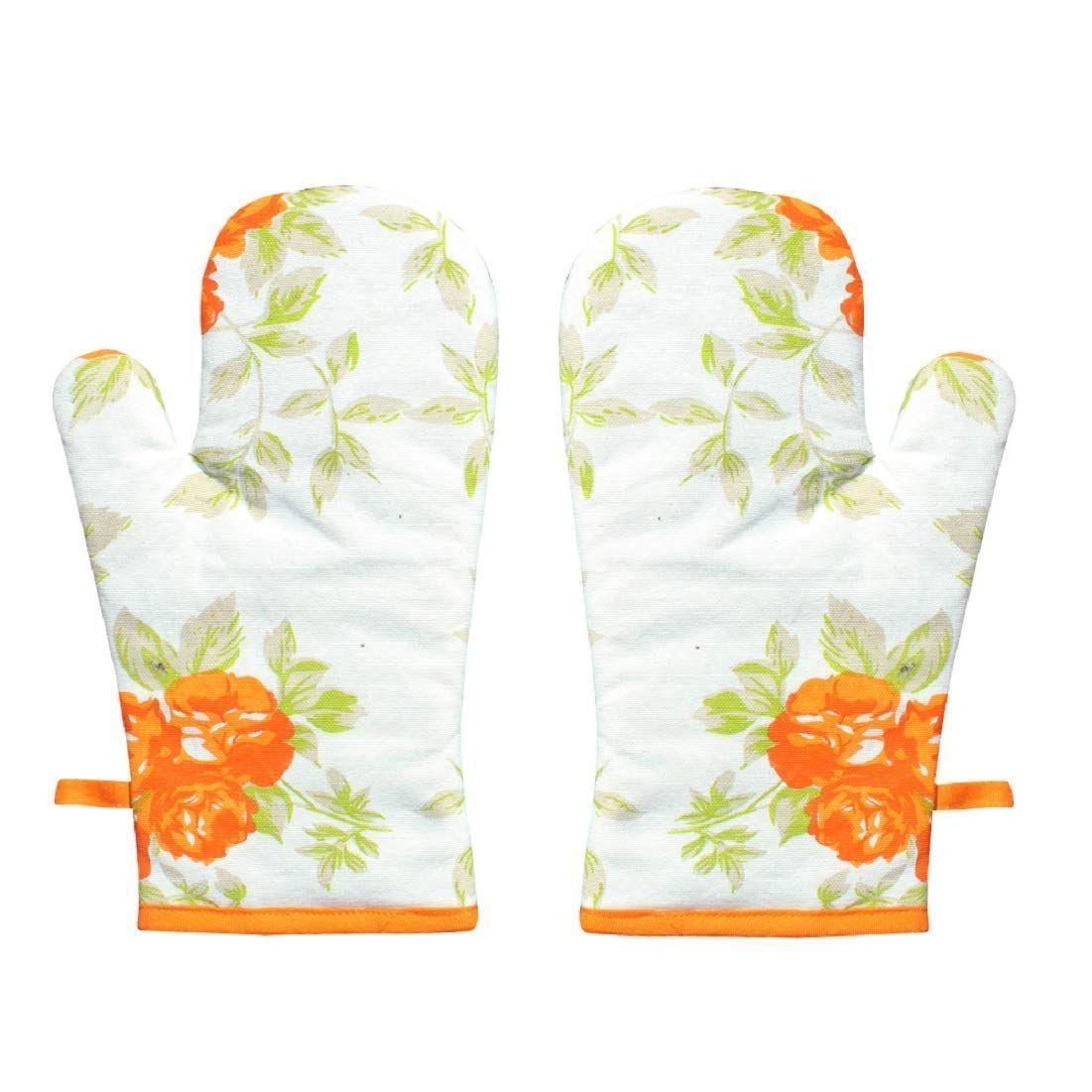 AIRWILL, 100% Cotton Kitchen Padded Oven Gloves, Mitts (Pack of 2)