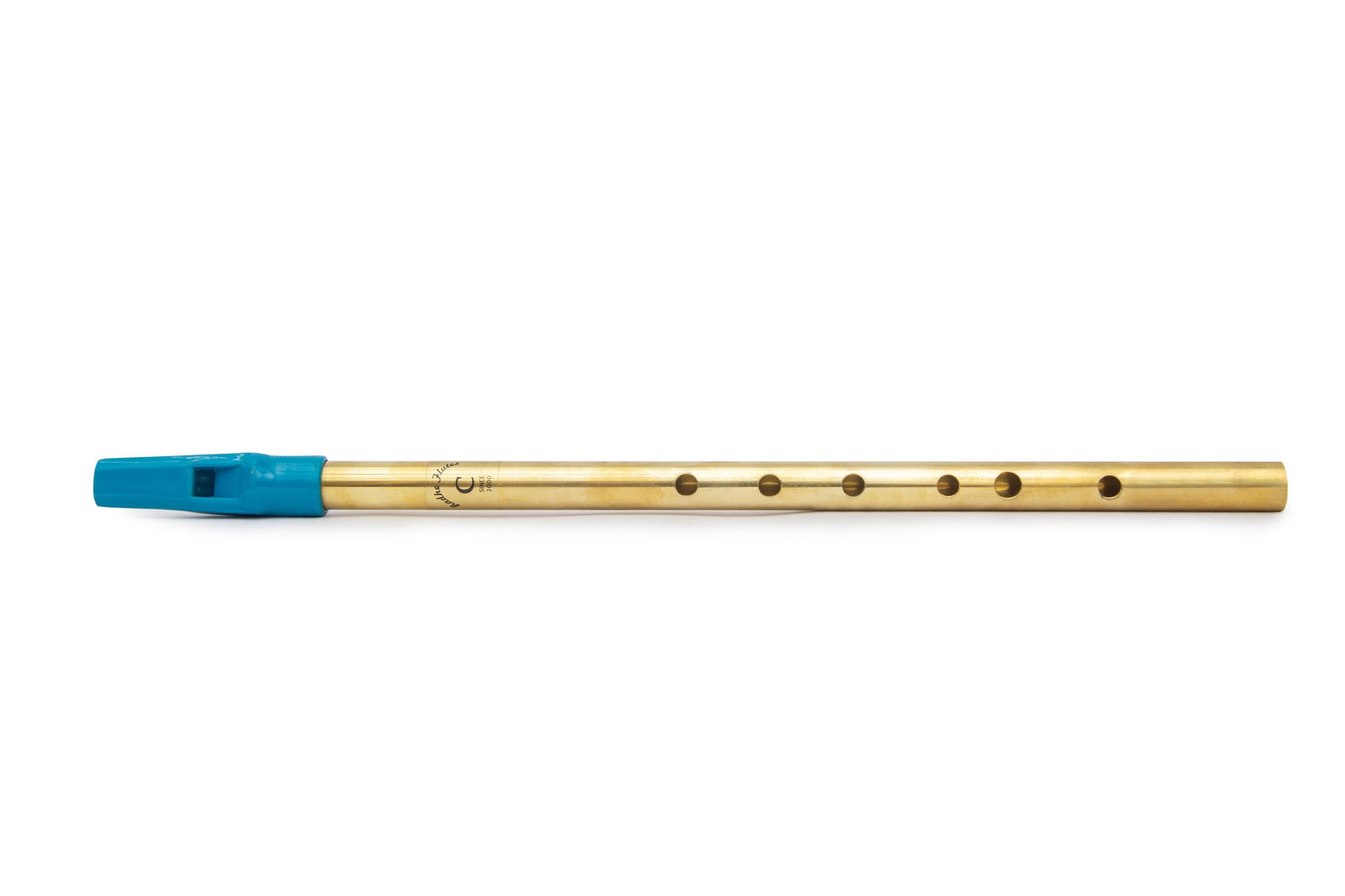 Radhe Flutes Brass Flute Soprano Vertical Blow Scale C Natural
