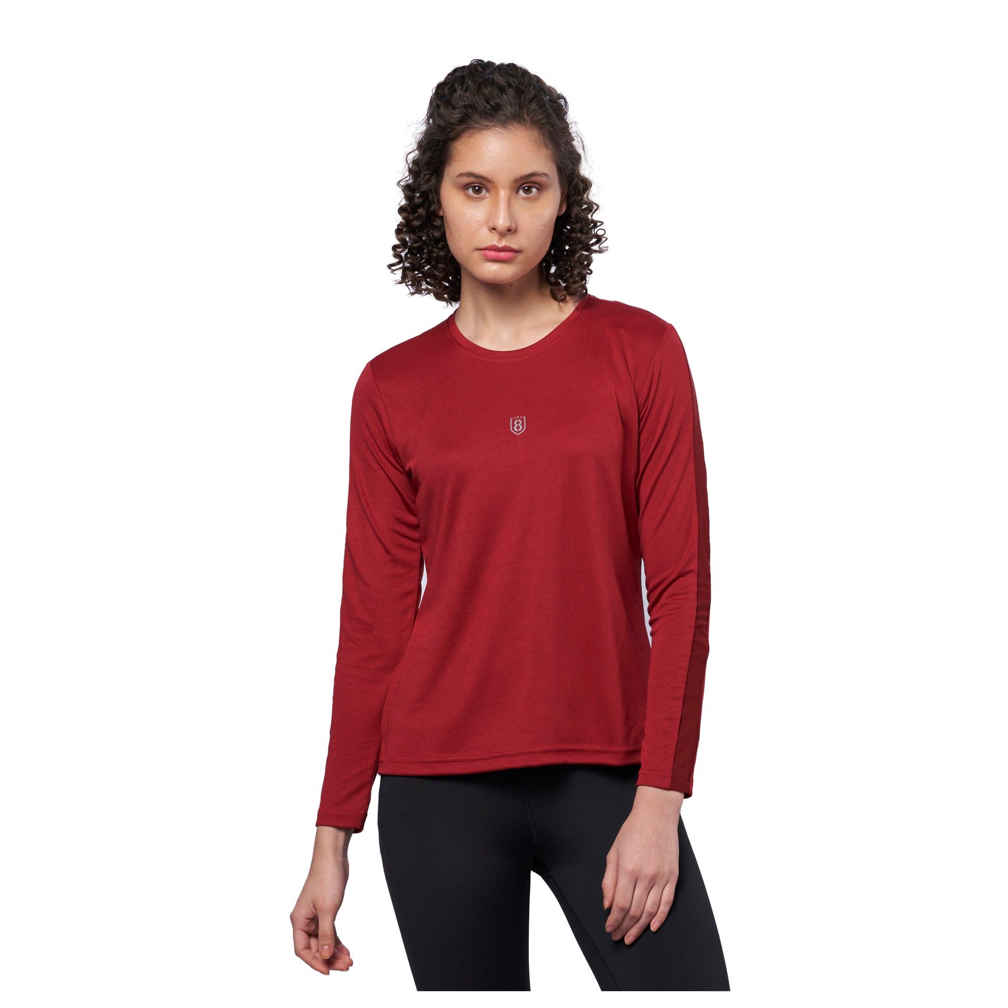 DOMIN8 Women's Breathable Training T-Shirt with mesh cut & sew back shoulder