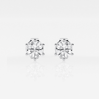 Radiant Diamond Stud Earrings