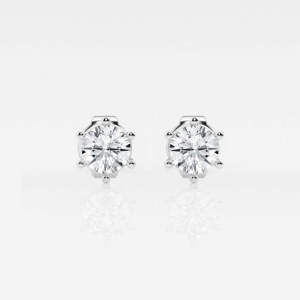 Radiant Diamond Stud Earrings