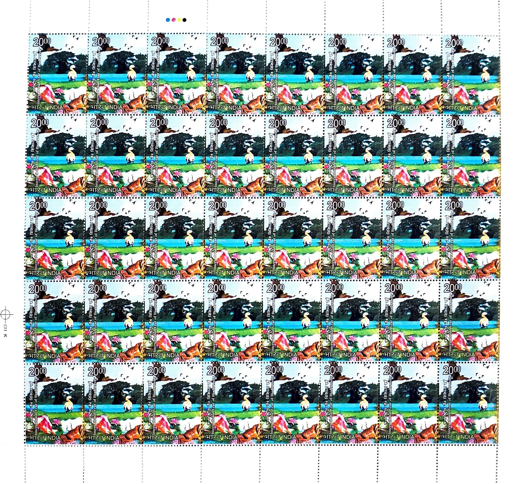 Shobhaphila's Full sheet Stamps 2010 (c) (2 NO.S)