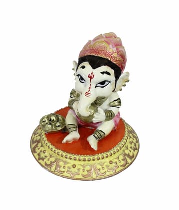 COPPERHOARD Laddu Ganesh Blessing Ganesha with Stand for Home Temple(Murti_CCARCG08) COPPERHOARD Laddu Ganesh Blessing Ganesha with Stand for Home Temple(Murti_CCARCG08)
