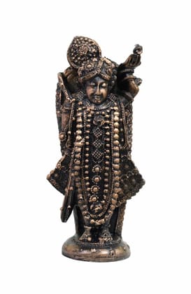 COPPERHOARD Antique Copper Colour Resin Shreenath Ji Resin Murti Antique Copper Statue for Love Home Warming Decor Living Pooja Room Mandir Temple Religious COPPERHOARD Antique Copper Colour Resin Shreenath Ji Resin Murti Antique Copper Statue for Love Home Warming Decor Living Pooja Room Mandir Temple Religious