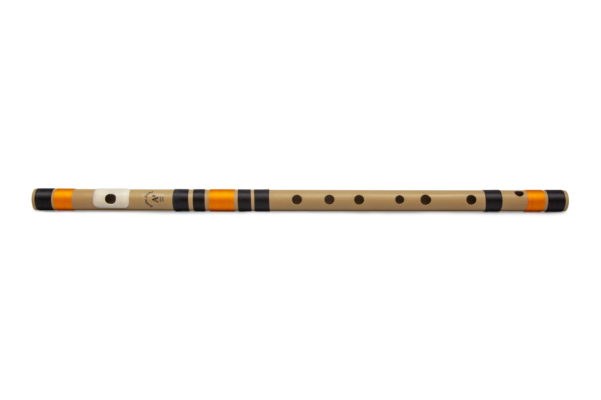 Radhe Flutes PVC Fiber A Sharp Bansuri Base Octave LEFT Handed
