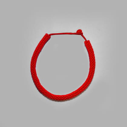 Tribes India Handcrafted Red Necklace