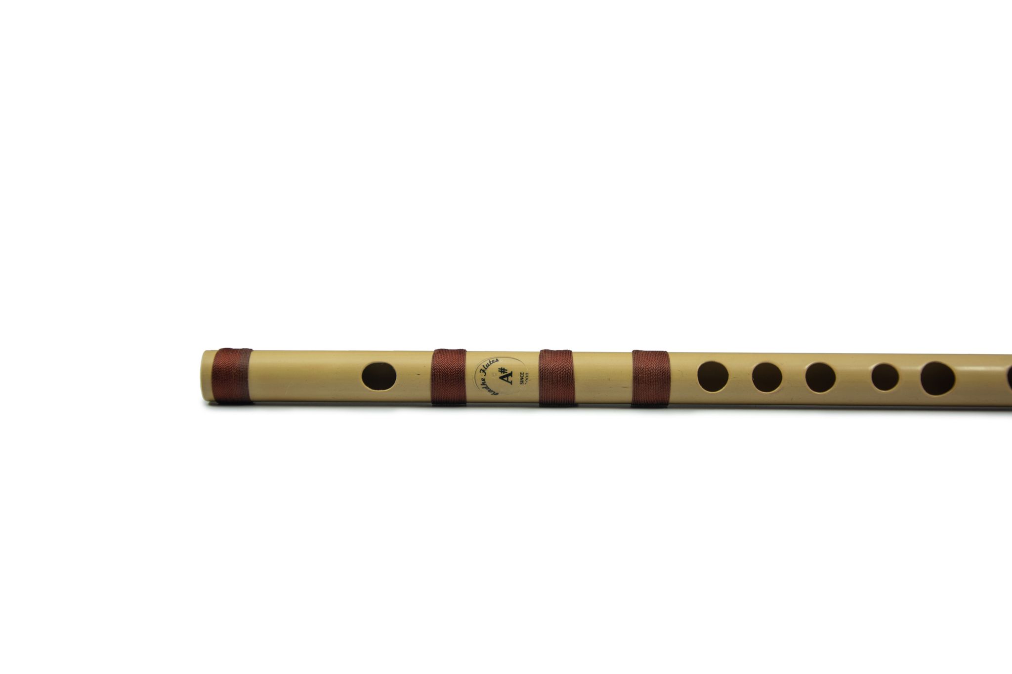 Radhe Flutes PVC Fiber A Sharp Bansuri Higher Octave Without Lip-Plate