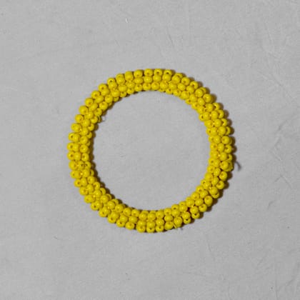 Tribes India Handcrafted Yellow Bangles