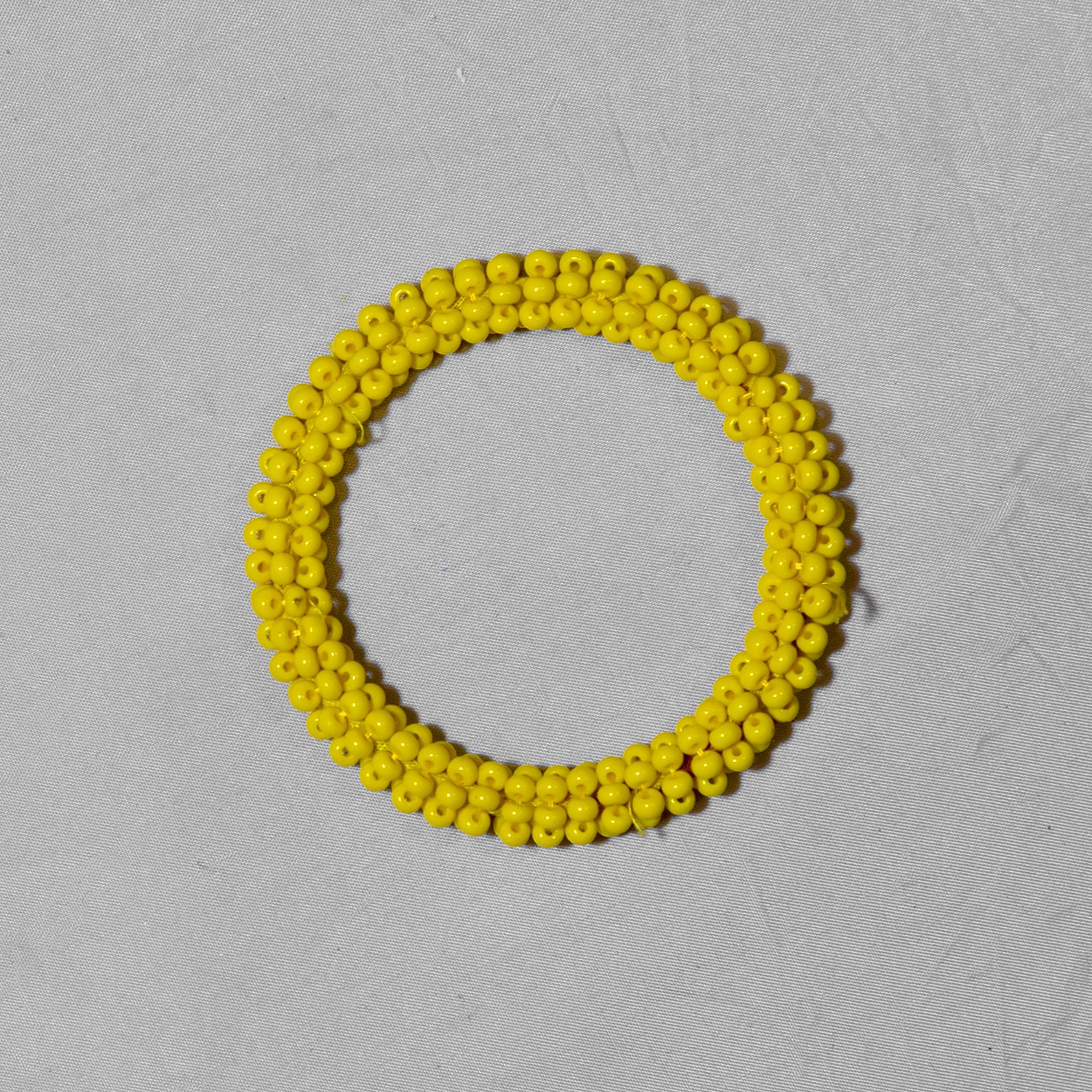 Tribes India Handcrafted Yellow Bangles