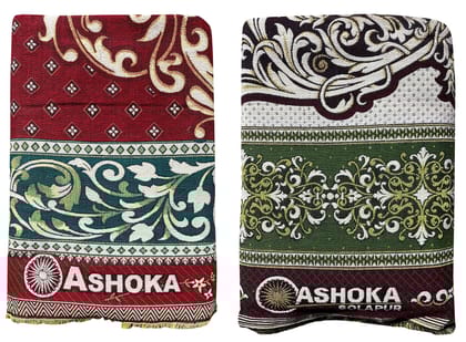 Mandhania Solapuri Chaddar Royal King Size 100% Cotton Dailyuse 201 Pack of 2 (7.5 X 9 Ft)