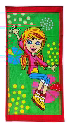 Mandhania Boy's and Girl's Cotton Cartoon Printed Bath Towels