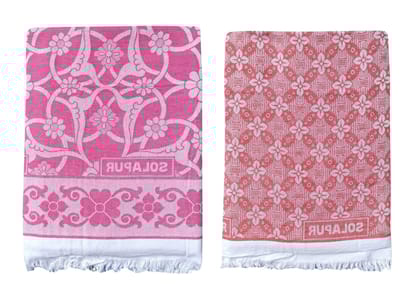 Mandhania Super Soft Premium Light Weight Solapur Chaddar 100% Cotton Dailyuse Single Bed Blanket Pack of 2 (203)