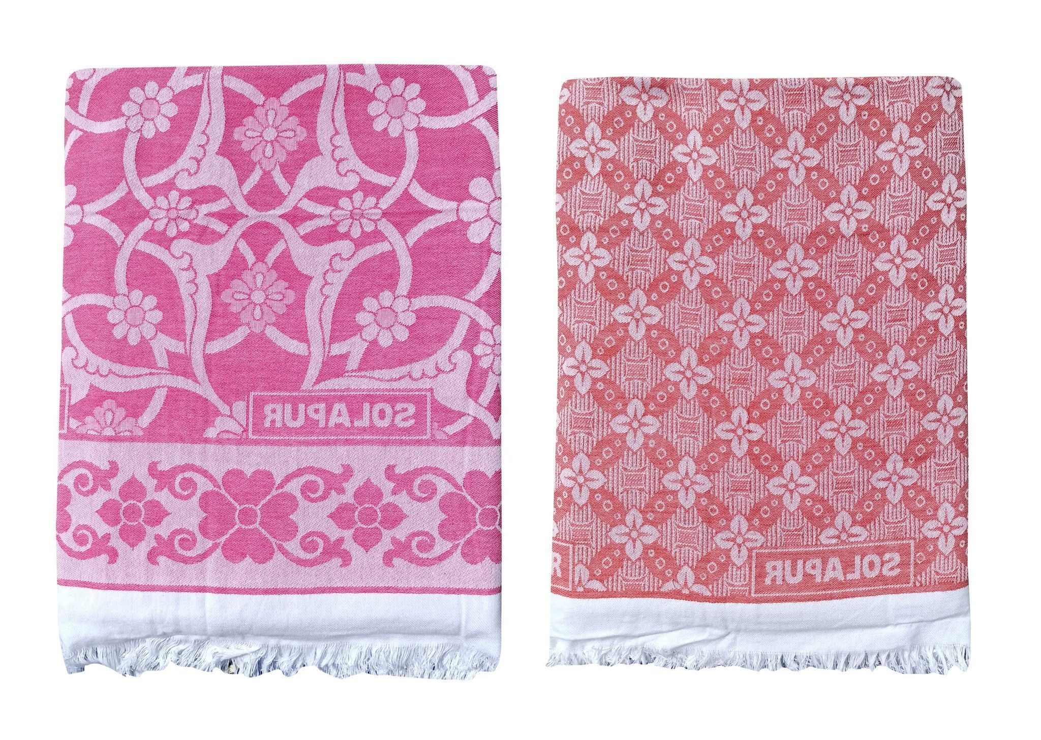 Mandhania Super Soft Premium Light Weight Solapur Chaddar 100% Cotton Dailyuse Single Bed Blanket Pack of 2 (203)