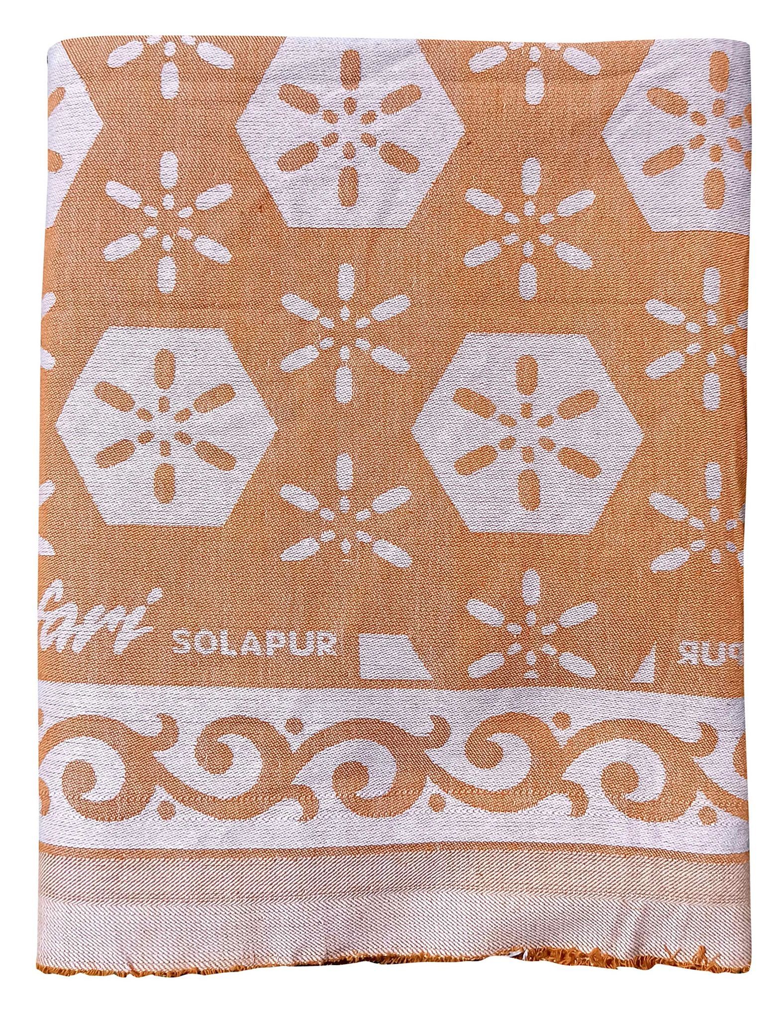 Mandhania Soft Premium light Weight Solapur Chaddar 100% Cotton Dailyuse Single Bed Blanket Pack of 1