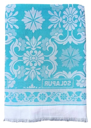 Mandhania Soft Premium Light Weight Solapur Cotton Daily Use Single Bed Blanket/Chaddar (Green)