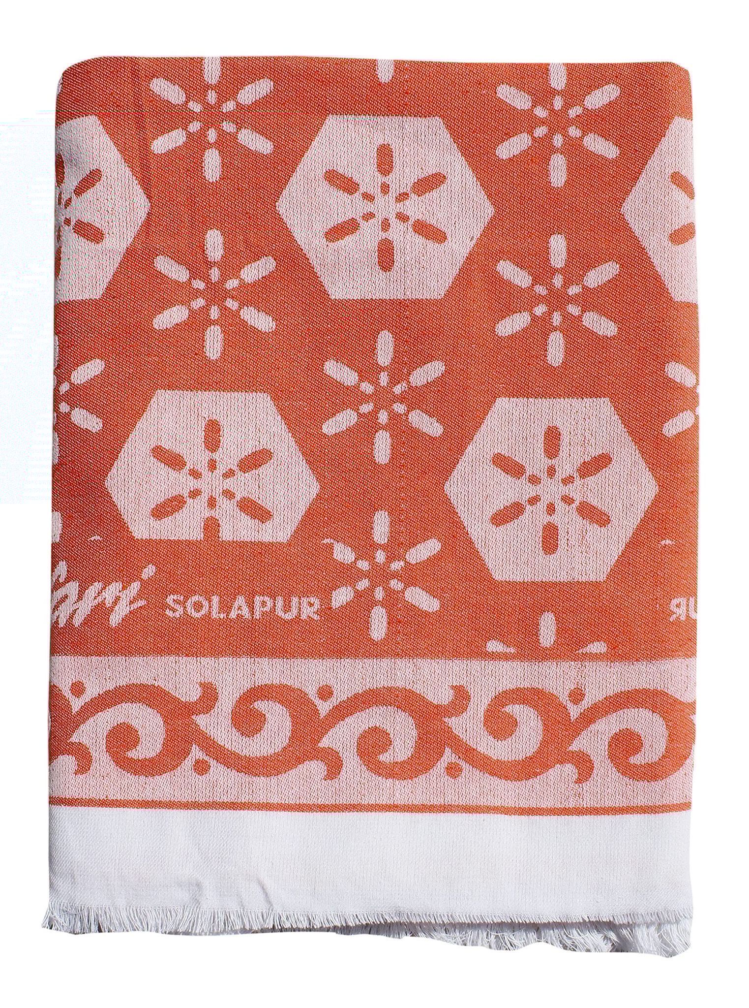 Mandhania Cotton Soft Light Weight Bed Solapur Chaddar (Green, Single)