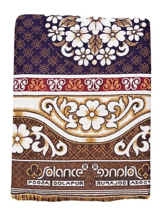 Solance by Mandhania Solapur Chaddar Cotton Blanket, Bed Sheet Single Bed Full Size Pack of 1 (PCSS106)