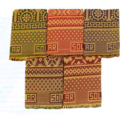 Mandhania Dollar Solapur Chaddar Authentic Designed 100% Cotton Dailyuse Single Bed Blanket Pack of 5