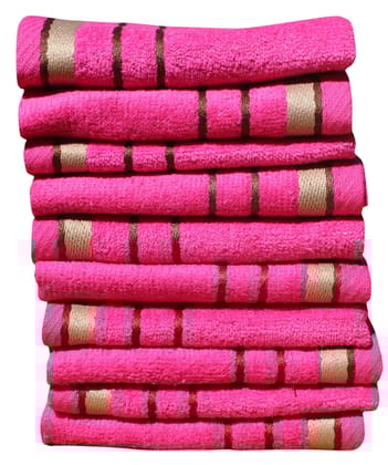 Mandhania Bitra 450 GSM Preimium Cotton Super Absorbent, Antibacterial Treatment Face Towels, 10x10 in Pack of 10 - Peach Mandhania Bitra 450 GSM Preimium Cotton Super Absorbent, Antibacterial Treatment Face Towels, 10x10 in Pack of 10 - Peach