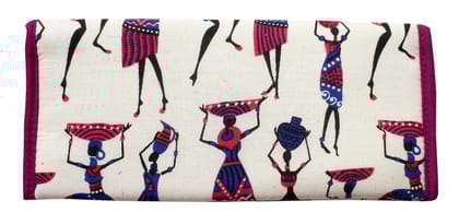 Mandhania Purple Cotton Women's Clutch (WWPP_104)