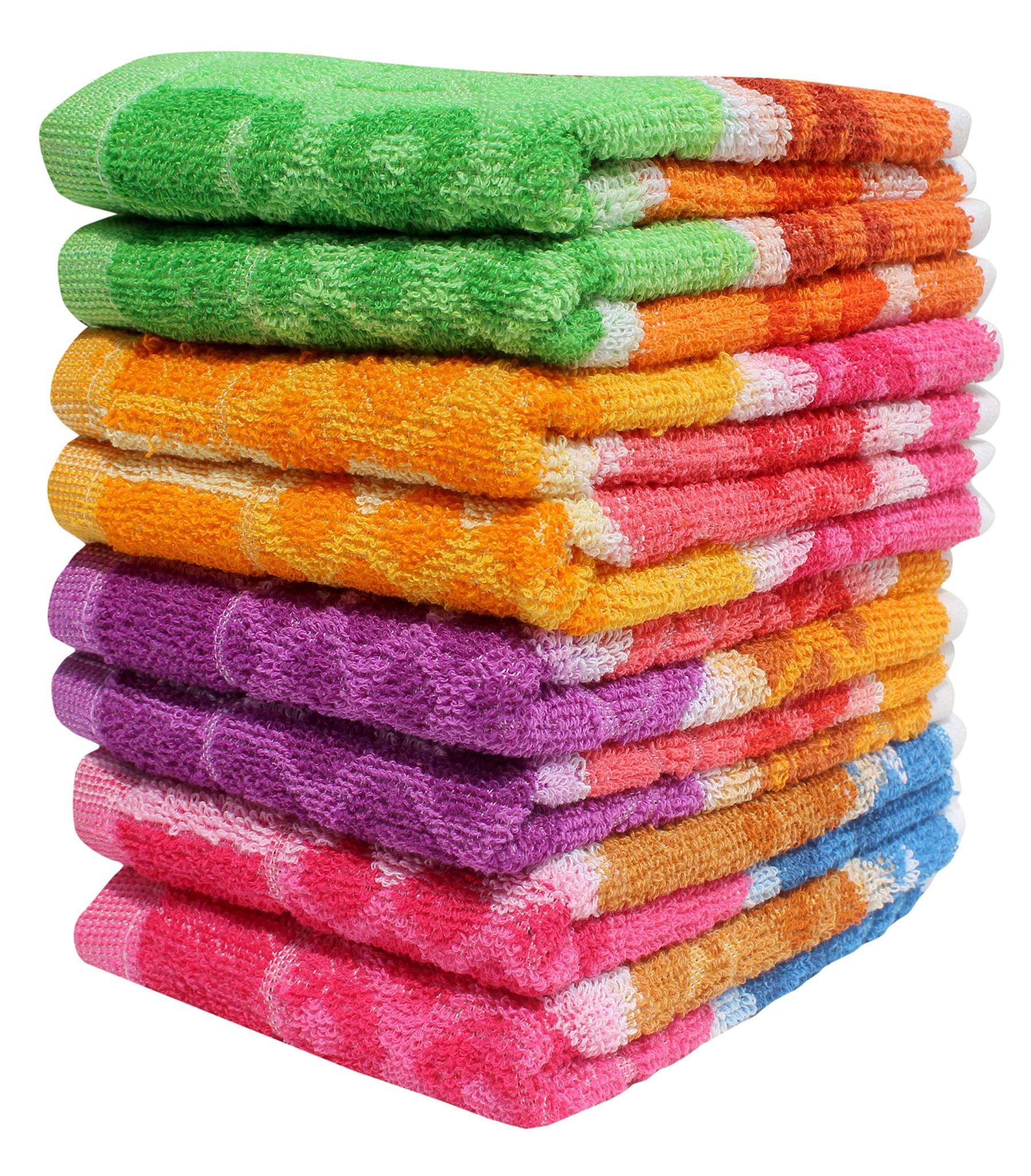 Mandhania Dailyuse Soft Cotton Hand Towels, 35x53 cm Pack of 8 (SHT802)