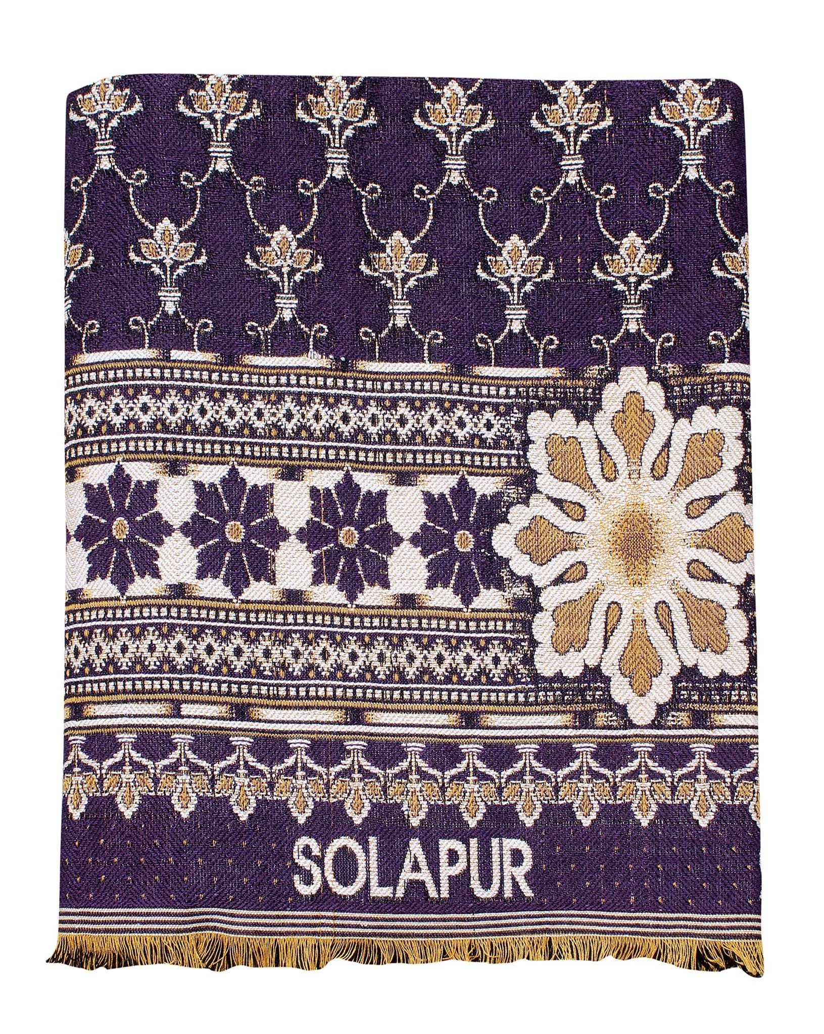 Solance Cotton Solapur Carpet, Dhurrie, Rug, Galicha (Multicolour, 58 inch x 88 inch) Pack of 1