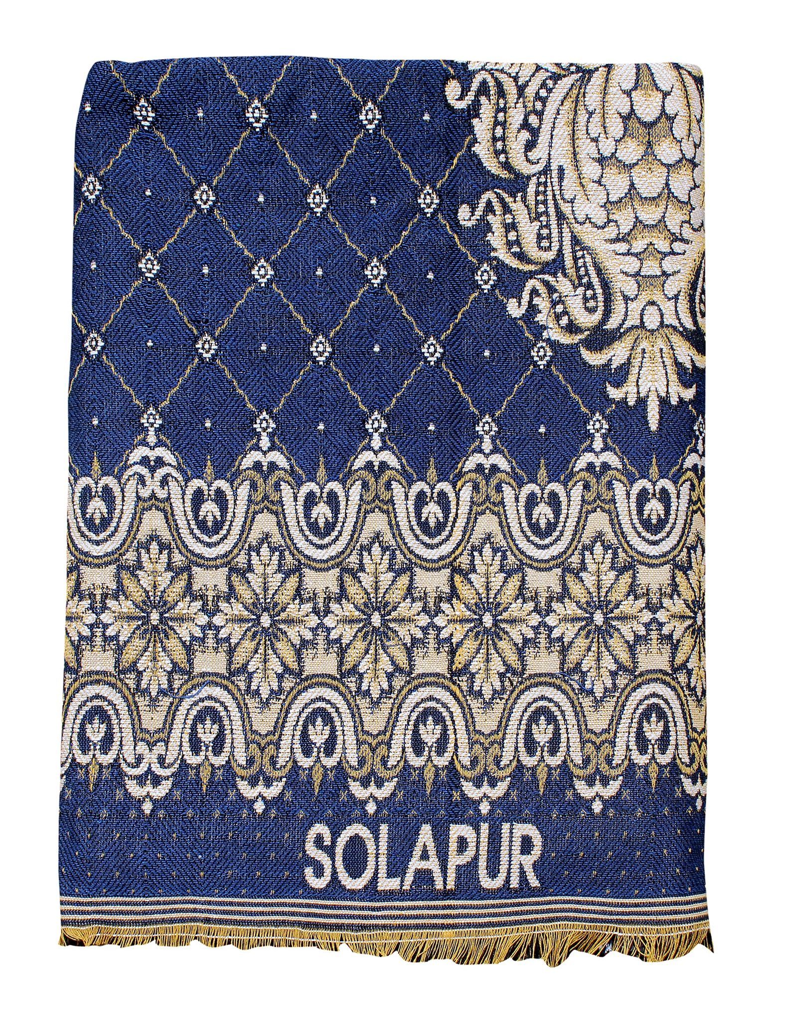Solance Cotton Solapur Carpet, Dhurrie, Rug, Galicha (Multicolour, 58 inch x 88 inch) Pack of 1