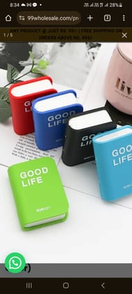 Diary Shaped Good Life Eyekan Lens Case (Random Color)