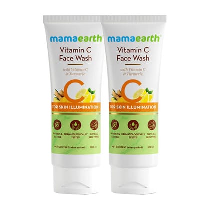 Mamaearth Vitamin C Face Wash (100 ml) - Pack Of 2 (2 PCs) Mamaearth Vitamin C Face Wash (100 ml) - Pack Of 2 (2 PCs)