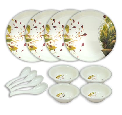 Inpro Melamine Dinner Set 12 Pcs (4 Full Plate,4 Bowl,4 Spoon).Elevate your dining experience with our exquisite 12-Piece Melamine Dinner Set-Melamine Dinnerware Inpro Melamine Dinner Set 12 Pcs (4 Full Plate,4 Bowl,4 Spoon).Elevate your dining experience with our exquisite 12-Piece Melamine Dinner Set-Melamine Dinnerware