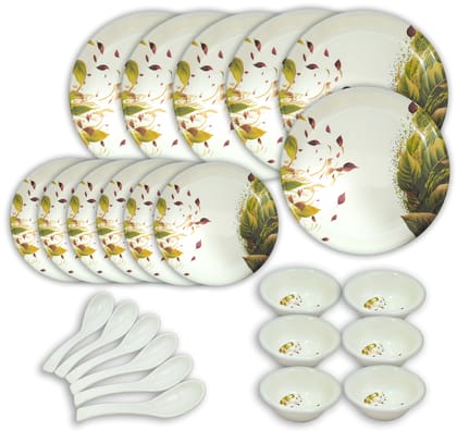 Inpro Melamine Dinner Set 24 Pcs (6 Full Plate, 6 Half Plate, 6 Bowl, 6 Spoon).Elevate your dining experience with our exquisite 24-Piece Melamine Dinner Set-Melamine dinner set-Melamine dinnerware-Melamine tableware-Melamine dinner set for six Inpro Melamine Dinner Set 24 Pcs (6 Full Plate, 6 Half Plate, 6 Bowl, 6 Spoon).Elevate your dining experience with our exquisite 24-Piece Melamine Dinner Set-Melamine dinner set-Melamine dinnerware-Melamine tableware-Melamine dinner set for six