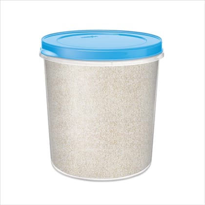 MILTON Storex Clear 5000 Plastic Container, 1 Piece, 5 Liters, Blue| Air Tight | Storage Container | Kitchen Organiser | BPA Free | Stackable| Food Grade | Multipurpose Jar MILTON Storex Clear 5000 Plastic Container, 1 Piece, 5 Liters, Blue| Air Tight | Storage Container | Kitchen Organiser | BPA Free | Stackable| Food Grade | Multipurpose Jar